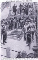 Magellan unterdrückt eine Meuterei